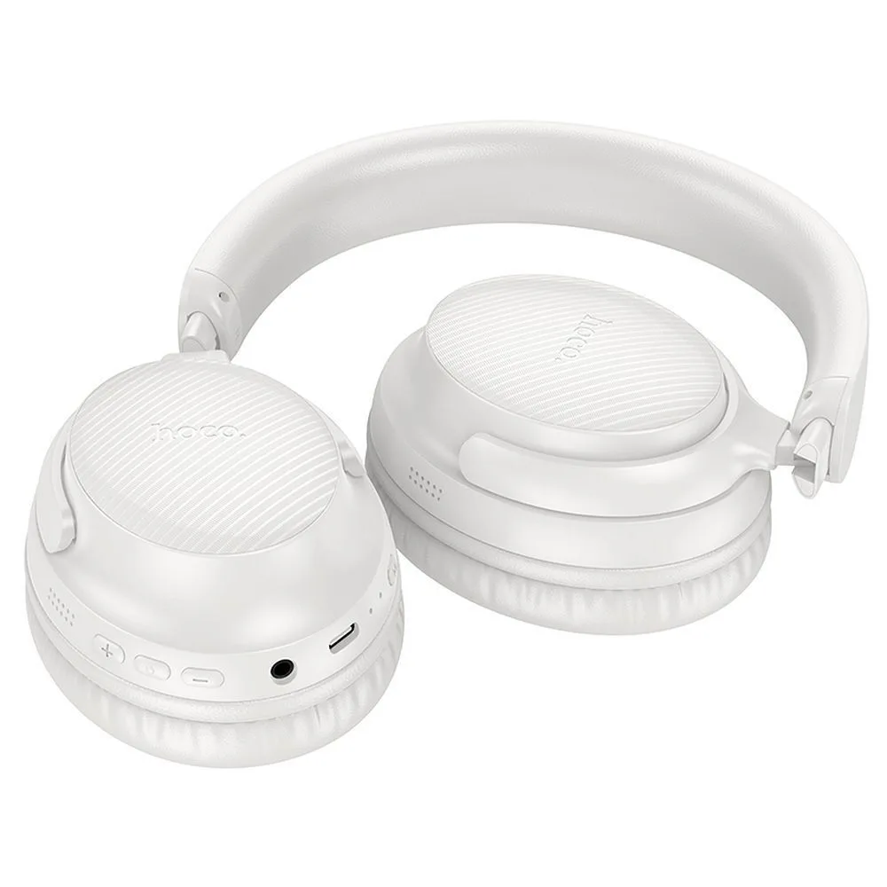 20250218135946_d830056c Hoco W53 Ασύρματα / Ενσύρματα Over Ear Ακουστικά με 46 ώρες Λειτουργίας Λευκά - Image 1