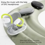 Havit OWS915 Open Ear Bluetooth Handsfree Ακουστικά με Αντοχή στον Ιδρώτα και Θήκη Φόρτισης Μαύρα