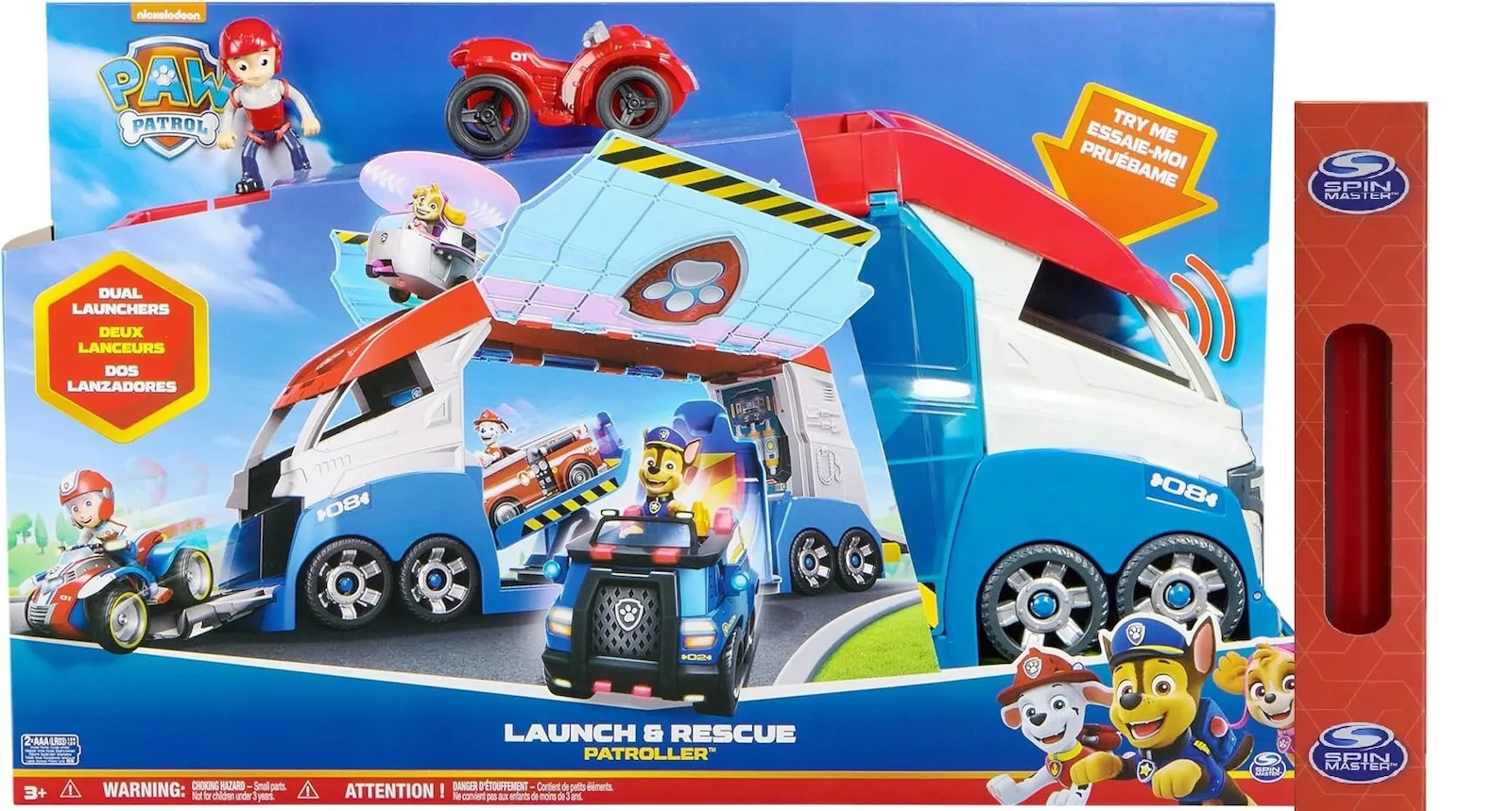 Παιχνιδολαμπάδα Paw Patrol Launch & Rescue Patroller Vehicle για 3+ Ετών Spin Master - Image 1