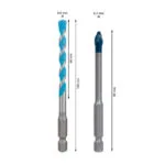 Bosch Expert HEX-9 HardCeramic Σετ 2 Διαμαντοτρύπανα για Δομικά Υλικά 2608902366