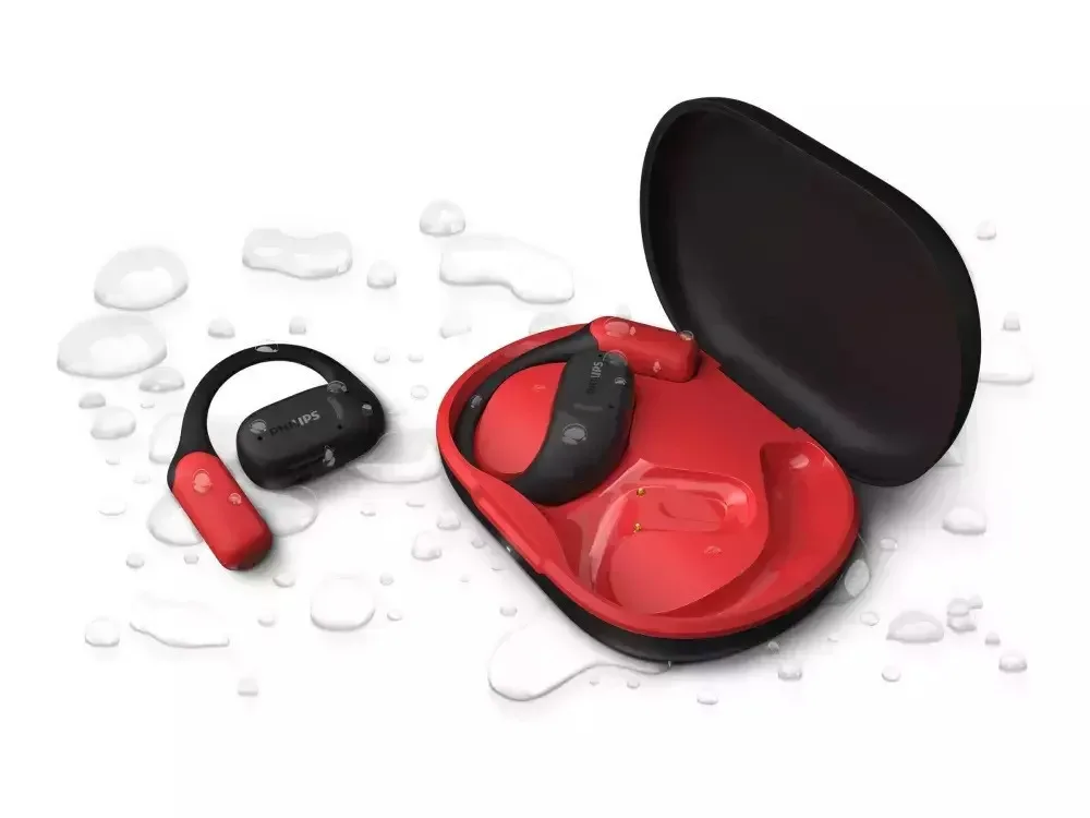 Philips TAA6709 Open Ear Bluetooth Handsfree Ακουστικά με Αντοχή στον Ιδρώτα και Θήκη Φόρτισης Μαύρα - Image 1