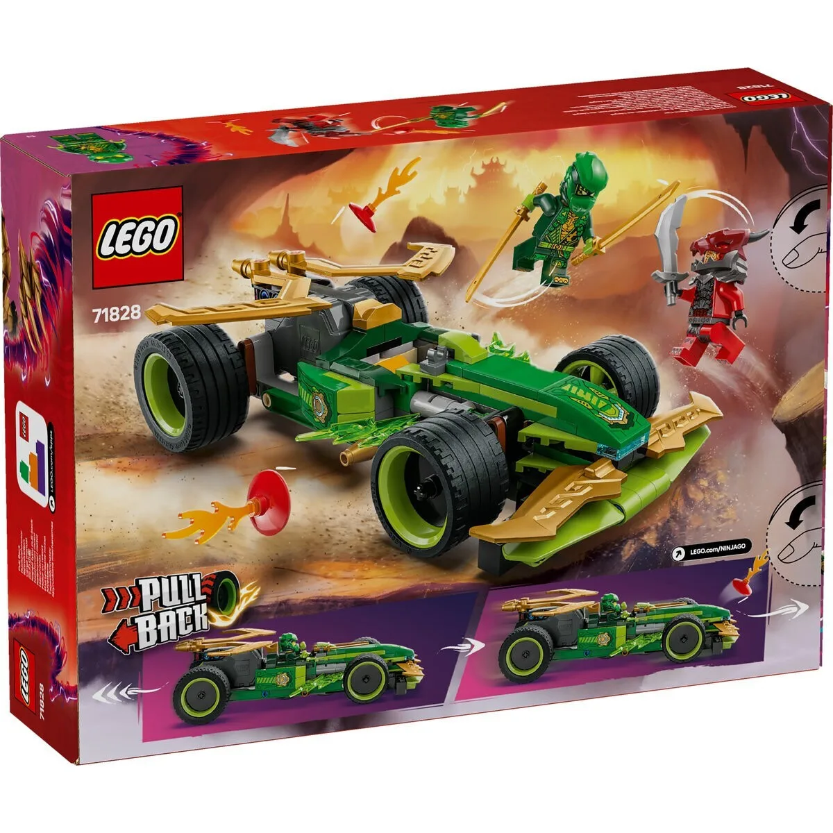 20250221162201_79caddd9 LEGO Ninjago Lloyd's Pull-Back Race Car για 7+ Ετών 181τμχ 71828 - Image 1