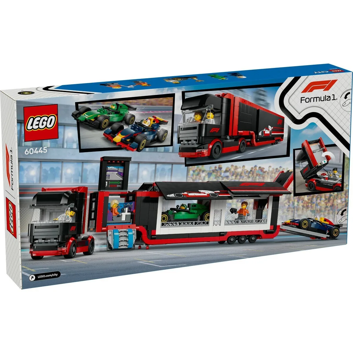 20250221162941_36ddb8c9 LEGO City F1® Truck with RB20 & AMR24 F1® Cars για 8+ Ετών 1086τμχ 60445 - Image 1