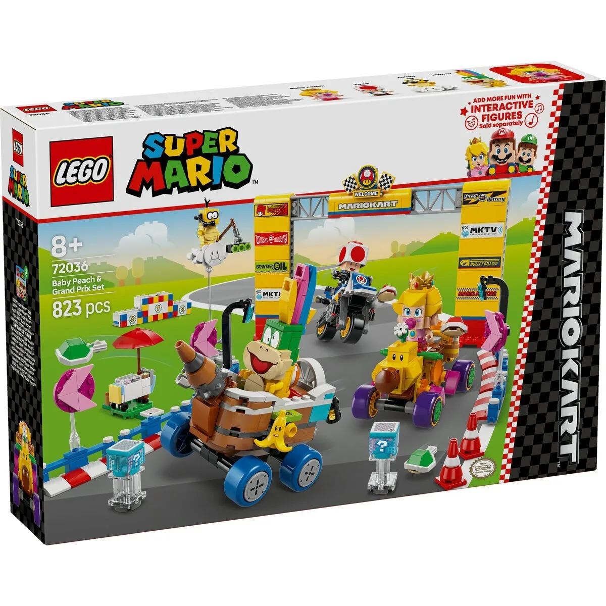 LEGO Super Mario Baby Peach & Grand Prix Set για 8+ Ετών 823τμχ 72036 - Image 1