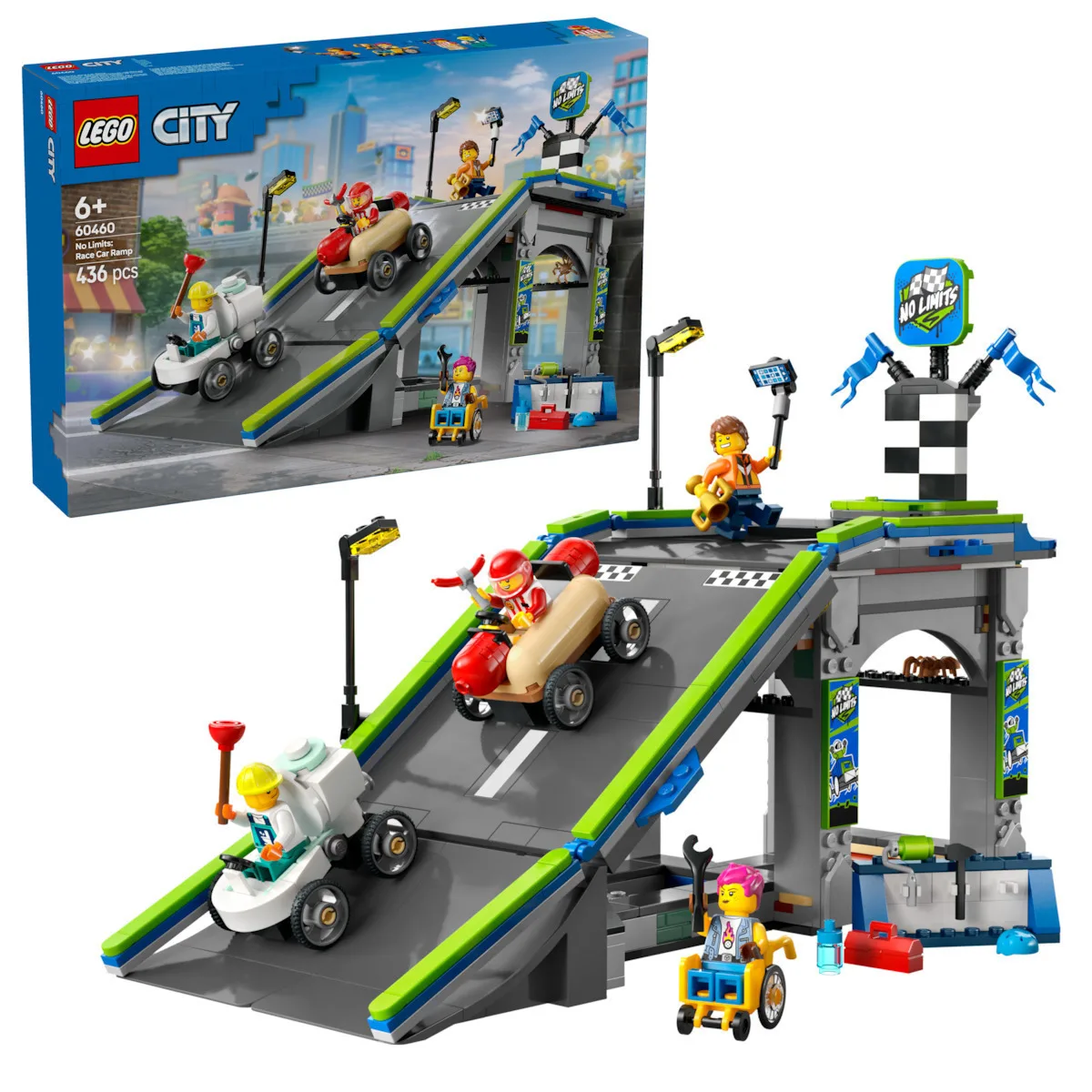 20250221162948_1ee8674f LEGO City No Limits: Race Car Ramp Track για 6+ Ετών 436τμχ 60460 - Image 1