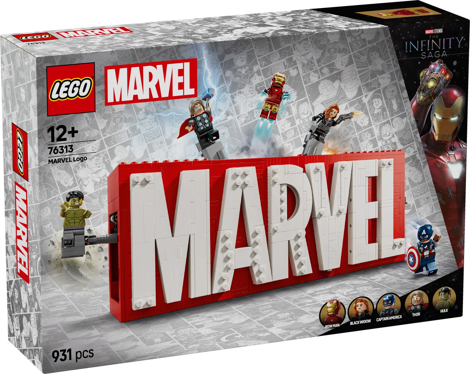 LEGO Marvel Super Heroes - MARVEL Logo & Minifigures για 12+ Ετών 931τμχ 76313 - Image 1