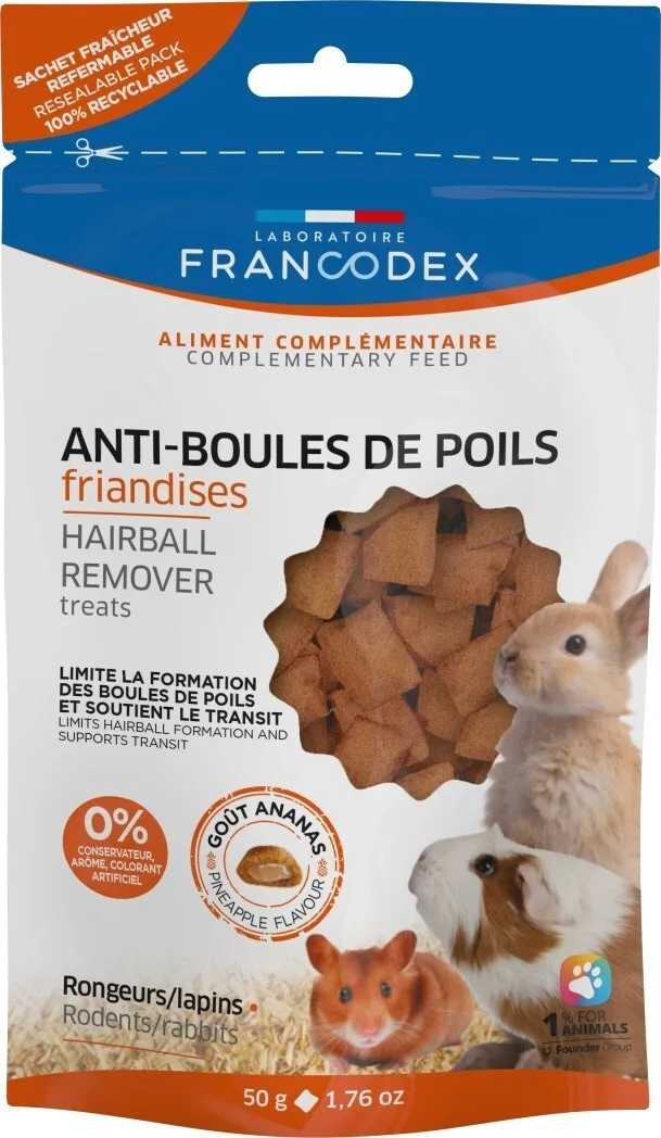 20250221171010_francodex_lichoudia_gia_kouneli_indiko_choiridio_chamster_me_anana_50gr_174131 Francodex Λιχουδιά για Κουνέλι / Ινδικό Χοιρίδιο / Χάμστερ με Ανανά 50gr 174131 - Image 1