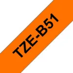 Brother TZe-B51 Ταινία Ετικετογράφου 5m x 24mm σε Πορτοκαλί Χρώμα TZE-B51