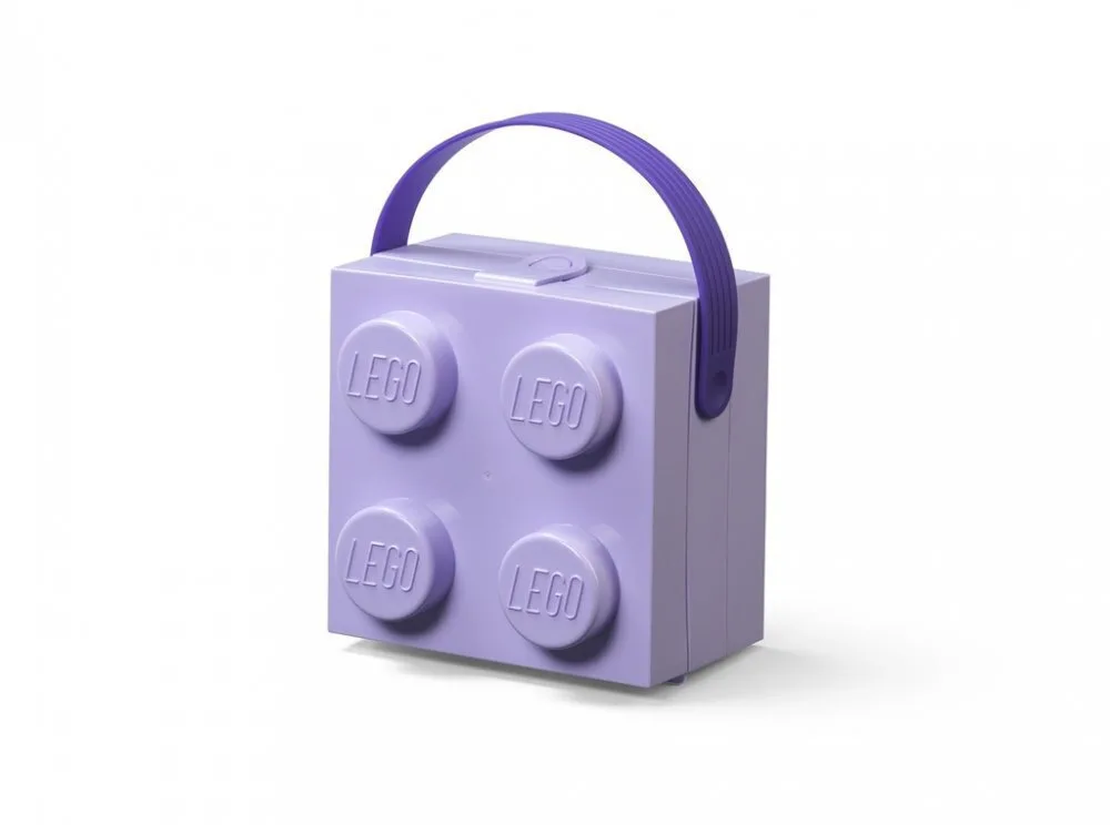 20250224173034_91aefcf7 LEGO Box Πλαστικό Παιδικό Δοχείο Φαγητού Μωβ 16.56 x 16.5 x 11.7εκ. 40240004 - Image 1