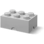 LEGO Πλαστικό Παιδικό Δοχείο Φαγητού Γκρι 40000805