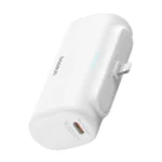 Baseus Compact Series Built-in Lightning Power Bank 5000mAh 20W με Θύρα USB-C Power Delivery / Quick Charge 3.0 Λευκό