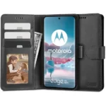 Tech-Protect Matte Wallet Δερμάτινο Μαύρο (Motorola Moto G05, Motorola Moto E15)
