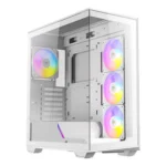Antec C3 ARGB Gaming Midi Tower Κουτί Υπολογιστή με Πλαϊνό Παράθυρο Λευκό