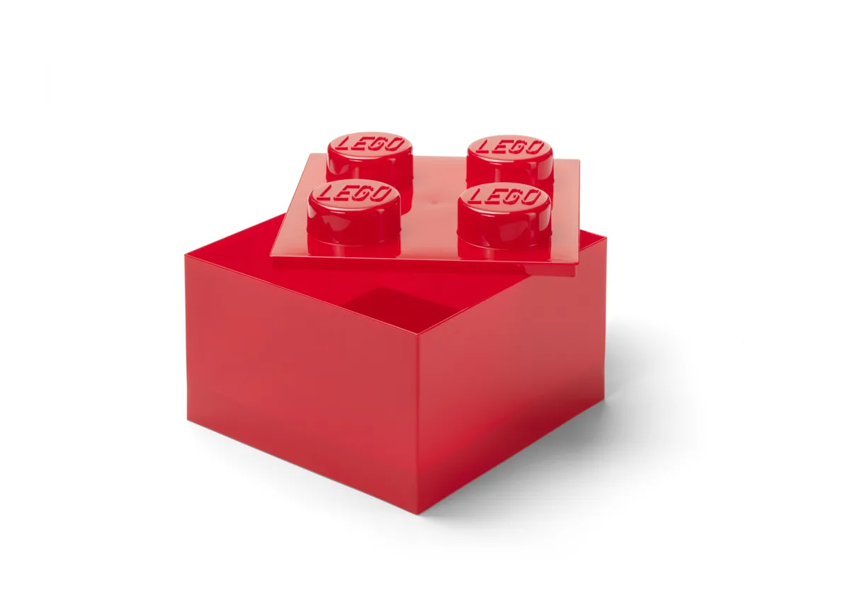 20250226125002_lego_paidiko_kouti_apothikeysis_apo_plastiko_kokkino_40090804 LEGO Παιδικό Κουτί Αποθήκευσης από Πλαστικό Κόκκινο 25x18x25cm 40090804 - Image 1