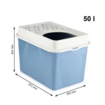 Rotho My Pet Berty Τουαλέτα Γάτας Κλειστή Μπλε Μ57 x Π40 x Υ33cm