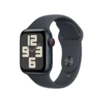 Apple Watch SE 2024 Cellular Aluminium 40mm Αδιάβροχο με eSIM και Παλμογράφο (Midnight Sport Band)