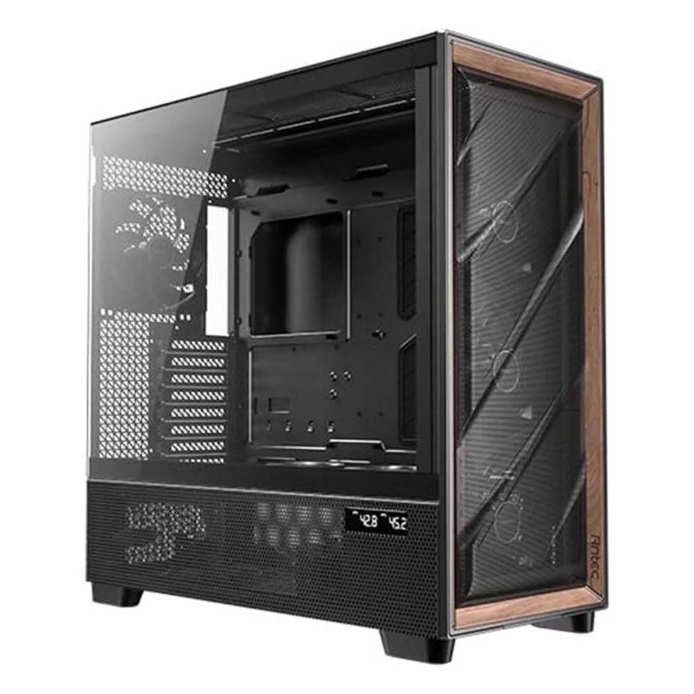 Antec Flux Pro Gaming Full Tower Κουτί Υπολογιστή με Πλαϊνό Παράθυρο Μαύρο - Image 1