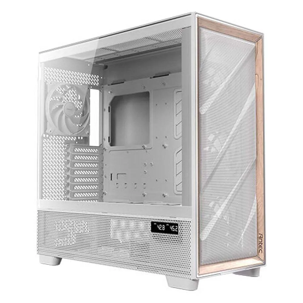 Antec Flux Pro Gaming Full Tower Κουτί Υπολογιστή με Πλαϊνό Παράθυρο Λευκό - Image 1