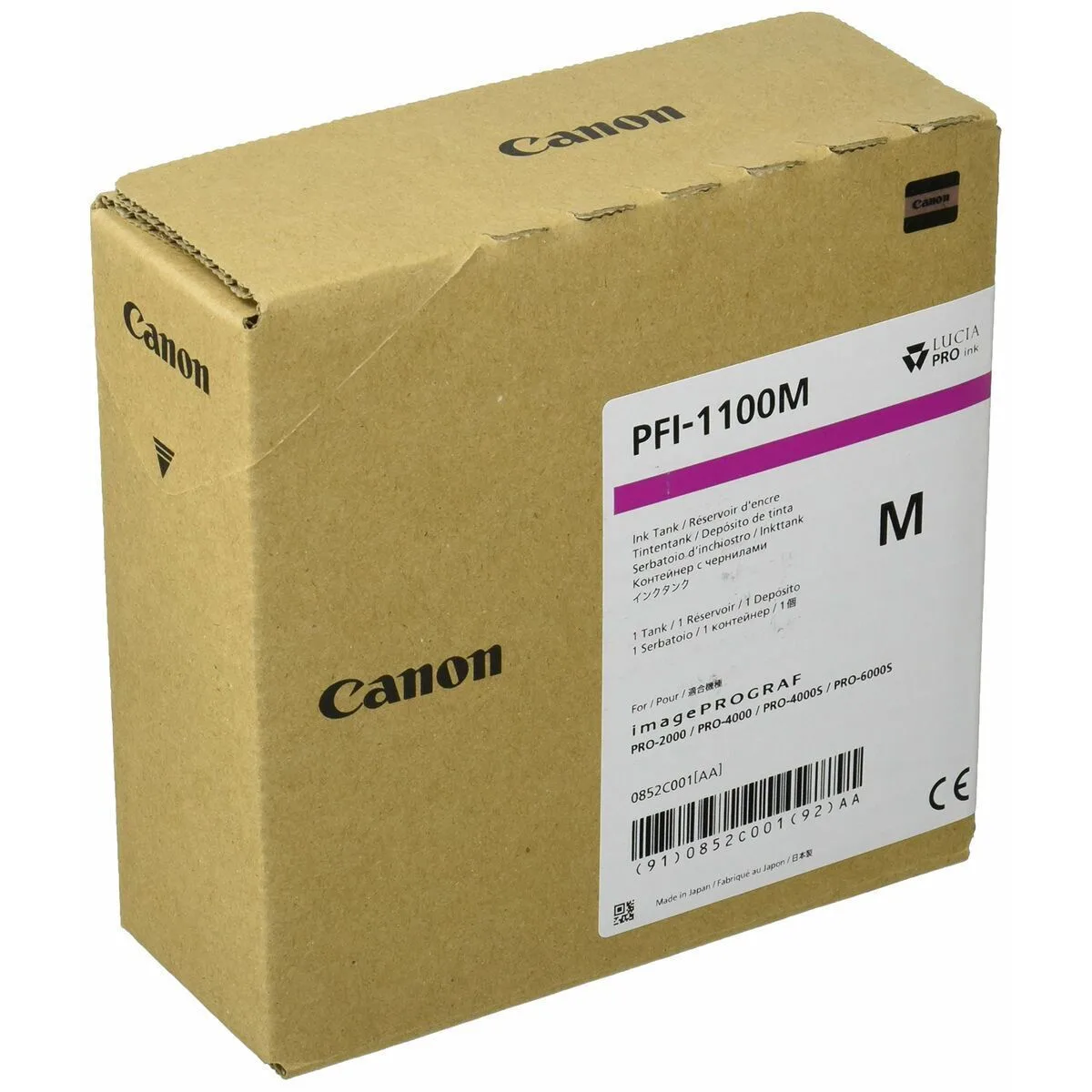 20250227150710_ee56ad7a Canon PFI-1100 Γνήσιο Μελάνι Εκτυπωτή InkJet Ματζέντα (0852C001) - Image 1