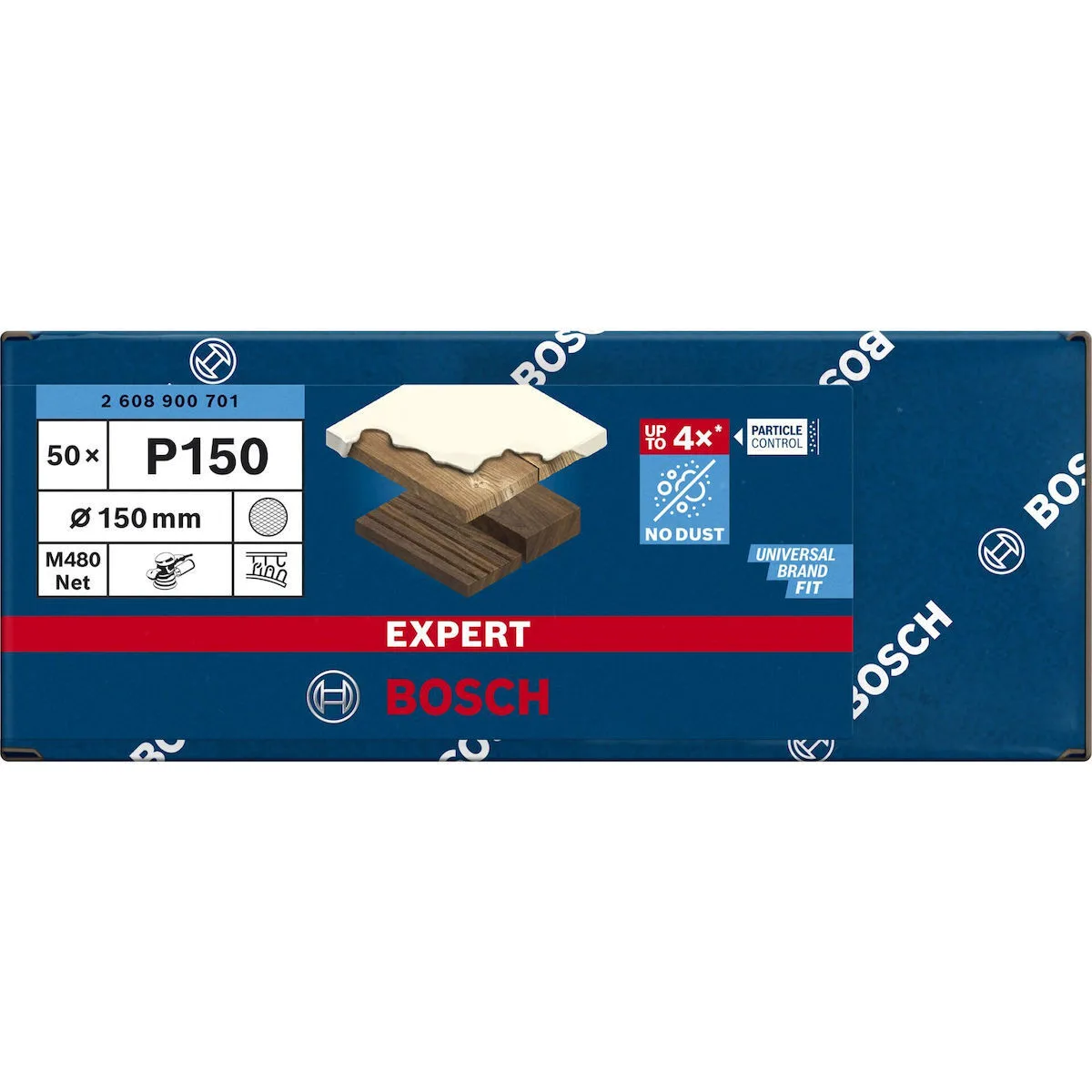 20250228111331_70ead6c3 Bosch Φύλλο Λείανσης Έκκεντρου Τριβείου Κ150 150x150mm 2608900701 - Image 1