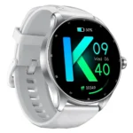 Kumi GW5 Pro Smartwatch με SIM και Παλμογράφο (Ασημί)