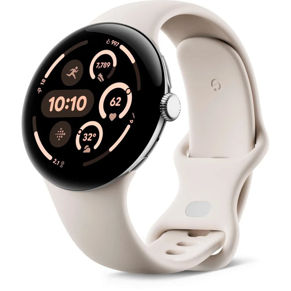 20250228135018_google_pixel_watch_3_lte_aluminium_45mm_adiavrocho_me_palmografo_polished_silver_aluminum_case_porcelain_active_band Google Pixel Watch 3 LTE Aluminium 45mm Αδιάβροχο με Παλμογράφο (Polished Silver Aluminum case / Porcelain Active Band) - Image 1