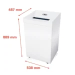HSM Καταστροφέας Εγγράφων Cross Cut 22 Φύλλων με Κάδο 130lt 2363111
