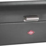 Wesco Ψωμιέρα με Καπάκι Μεταλλική Γκρι 42x17x22cm 112763