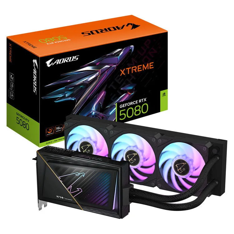 Gigabyte GeForce RTX 5080 16GB GDDR7 Aorus Xtreme Waterforce Κάρτα Γραφικών GV-N5080AORUSX W-16GD - Image 1
