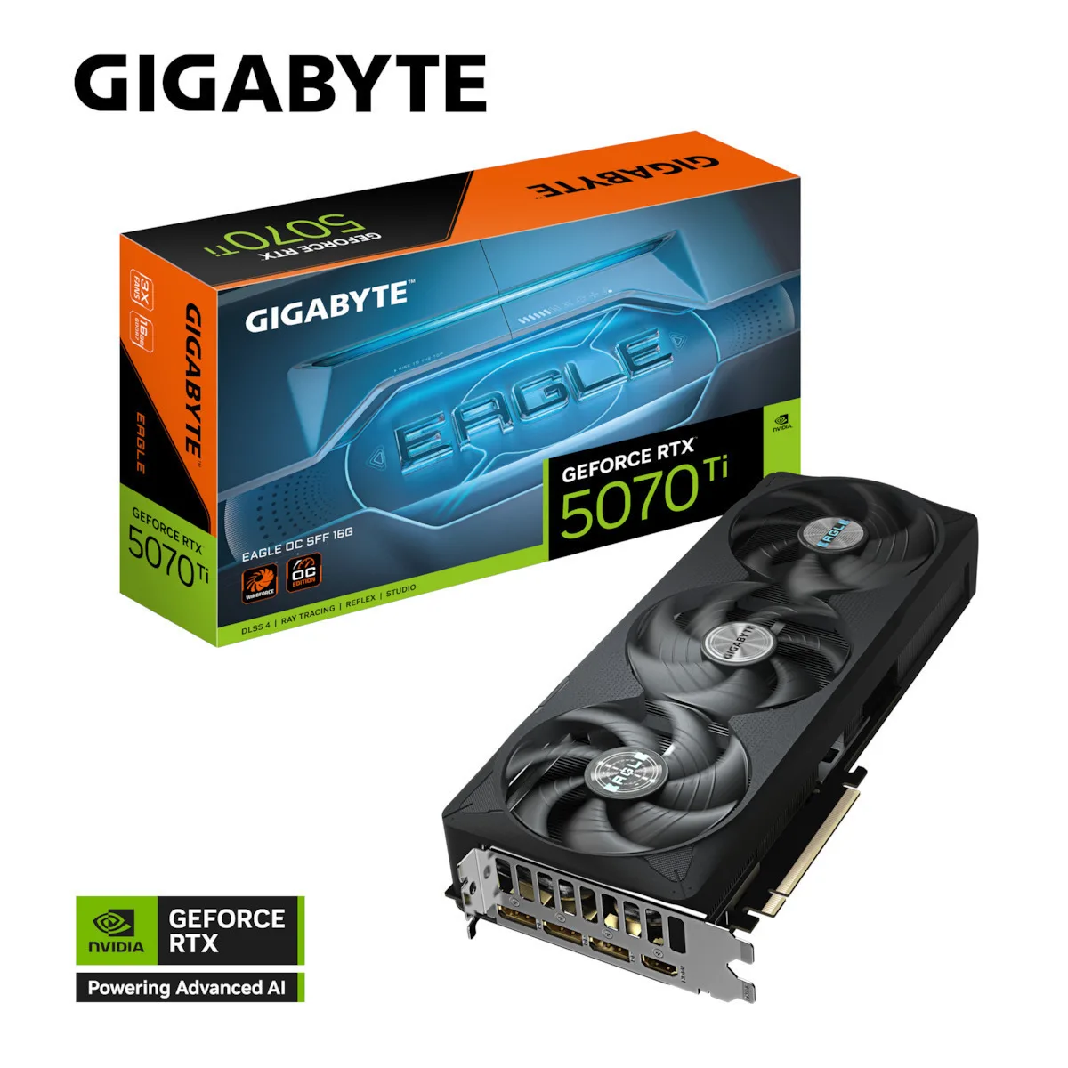 Gigabyte GeForce RTX 5070 Ti 16GB GDDR7 Eagle OC SFF Κάρτα Γραφικών GV-N507TEAGLE OC-16GD - Image 1