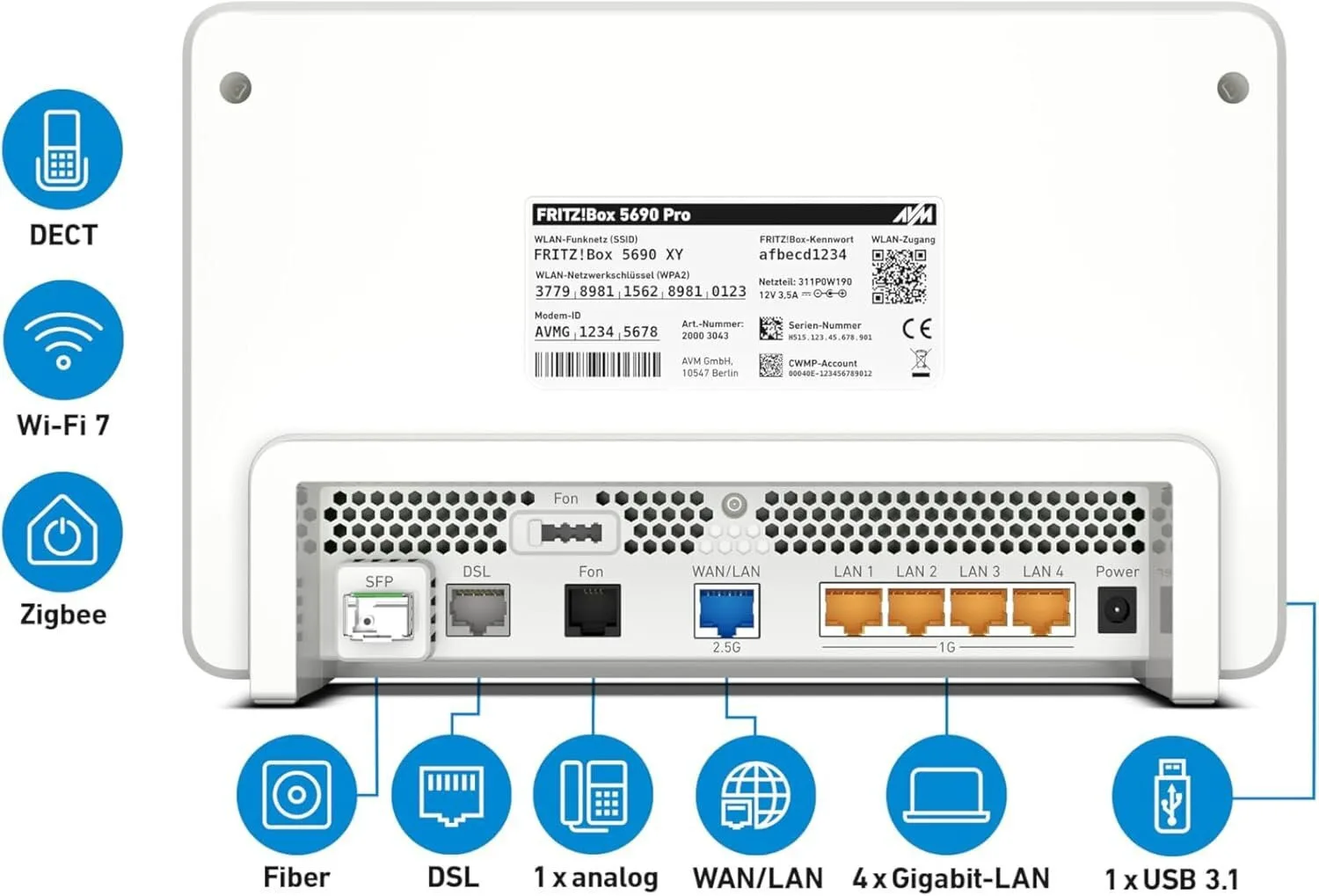 20250307130227_6a388003 AVM FRITZ!Box 5690 Fiber GPON Ασύρματο VDSL2 Modem Router Wi‑Fi 7 με 4 Θύρες - Image 1