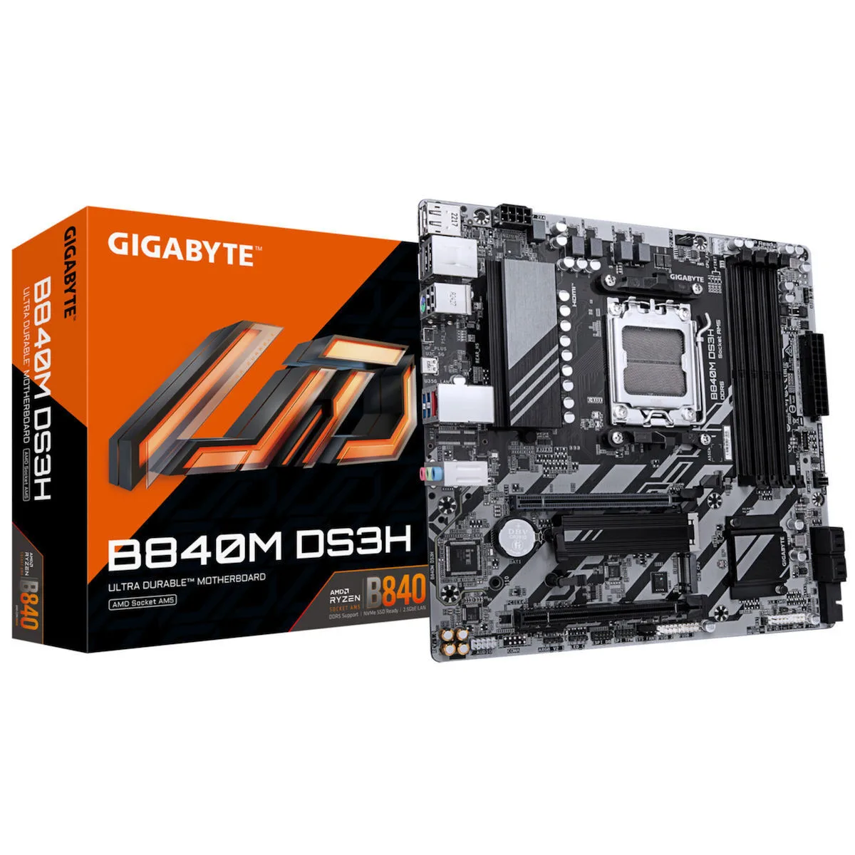 Gigabyte B840M DS3H Motherboard Micro ATX με AMD AM5 Socket - Image 1