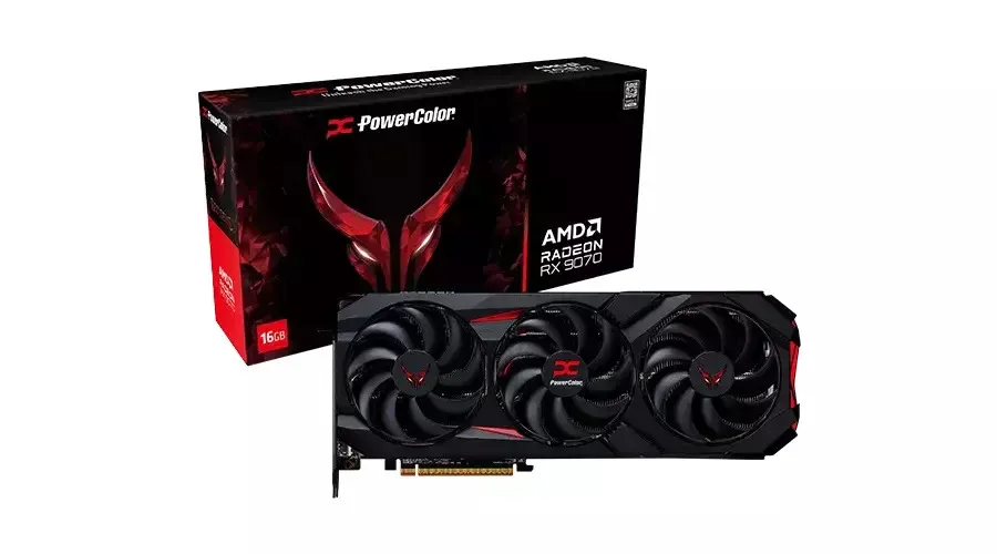 PowerColor Radeon RX 9070 16GB GDDR6 Red Devil OC Κάρτα Γραφικών 1A1-G00426100G - Image 1