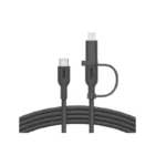 Belkin Braided USB to Type-C / Lightning Cable Μαύρο 1.5m (CAC003HQ1.5MBK)