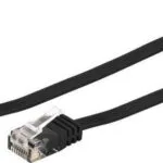 Goobay Flat U/UTP Cat.6 Καλώδιο Δικτύου Ethernet 1.5m Μαύρο 1τμχ 95382