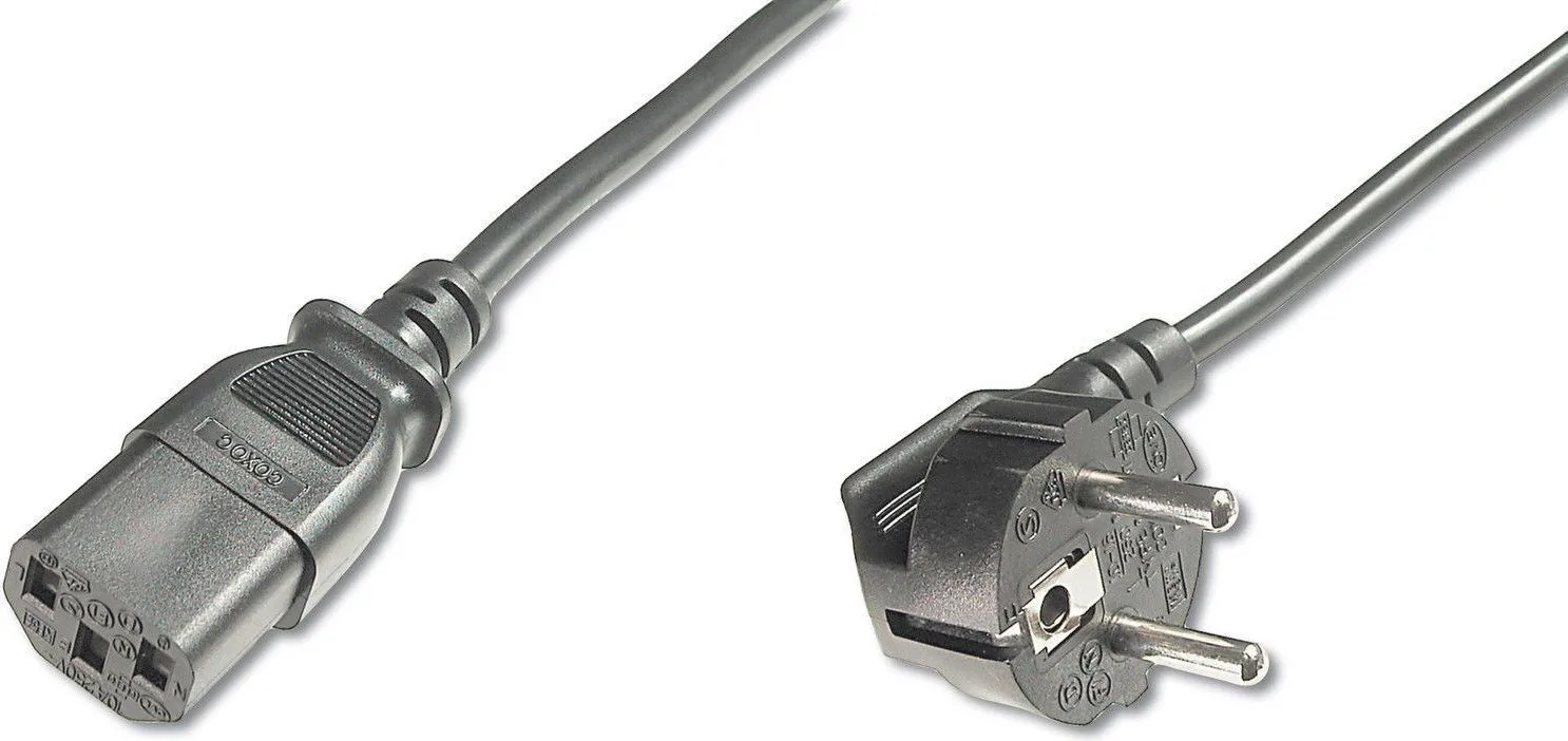 Digitus Schuko - IEC C13 Cable 1.8m Μαύρο AK-440100-050-S - Image 1