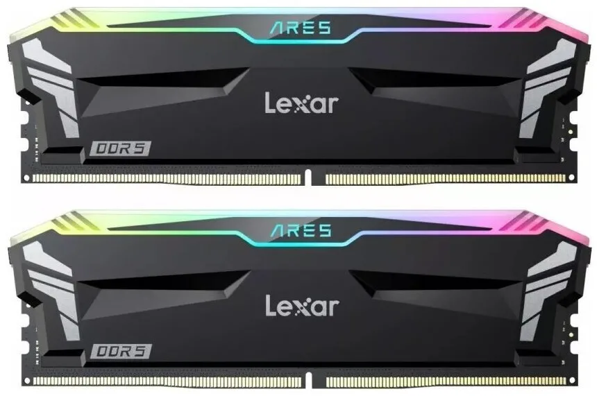 Lexar Ares RGB DDR5 32GB RAM με 2x16GB Modules και Ταχύτητα 7200 για Desktop LD5U16G72C34LA-RGD - Image 1