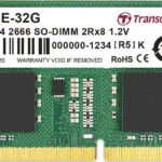 Transcend DDR4 32GB RAM με 2x16GB Modules και Ταχύτητα 2666 για Laptop JM2666HSE-32G