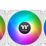 Thermaltake CT120 EX Reverse Case Fan με ARGB Φωτισμό και Σύνδεση 3-Pin / 4-Pin PWM 3τμχ Λευκό