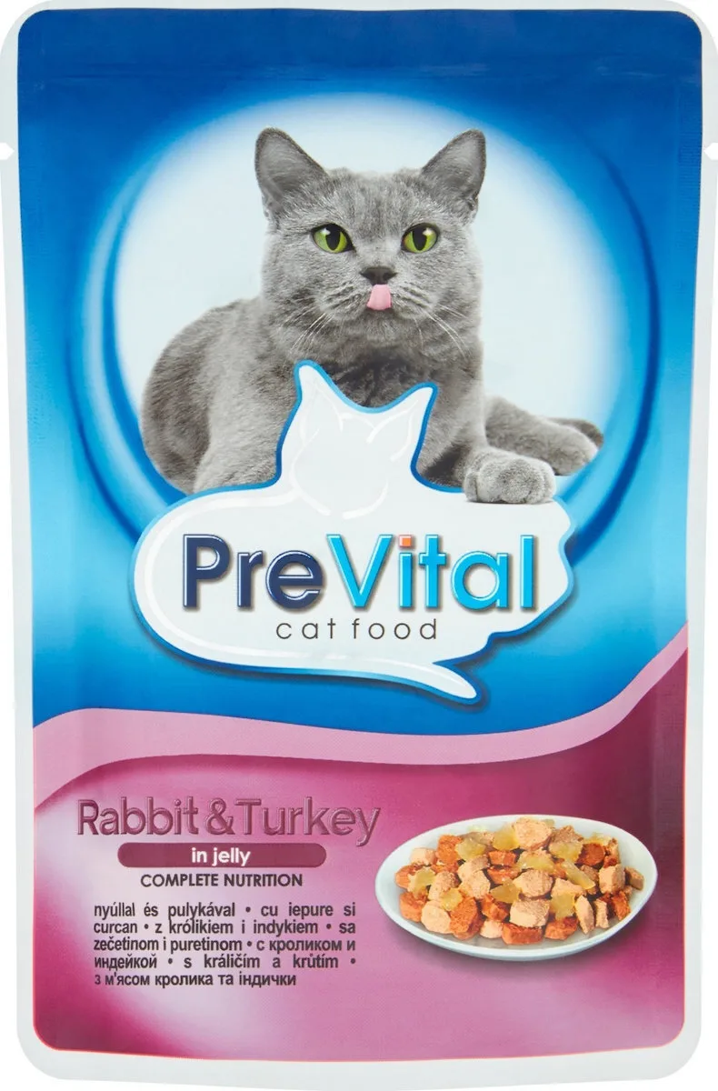 20250311133437_prevital_ygri_trofi_gia_gates_me_galopoula_kai_kouneli_100gr PreVital Υγρή Τροφή για Γάτες με Γαλοπούλα και Κουνέλι 100gr - Image 1
