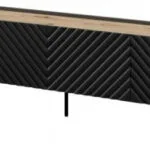 Έπιπλο Τηλεόρασης Μαύρο Μ200xΠ40xΥ35cm