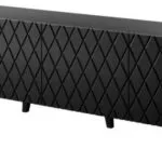Έπιπλο Τηλεόρασης Μαύρο Ματ Μ42xΠ52xΥ200cm