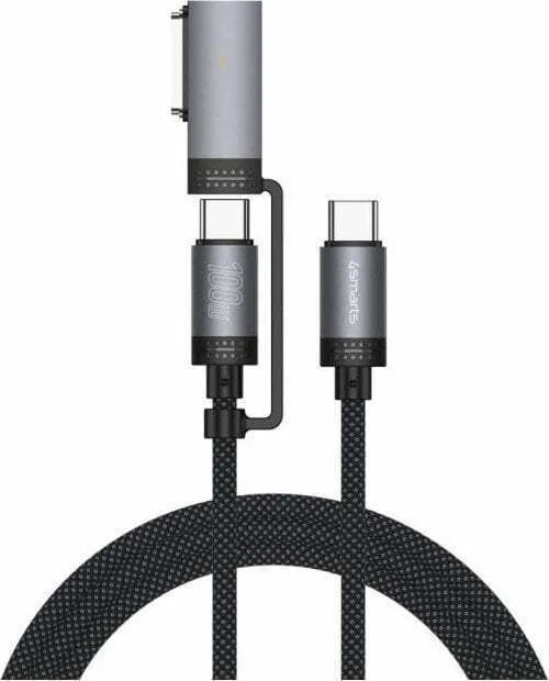 20250311154308_4smarts_usb_2_0_cable_usb_c_male_usb_c_100w_mayro_2m 4Smarts USB 2.0 Cable USB-C male - USB-C 100W Μαύρο 2m - Image 1