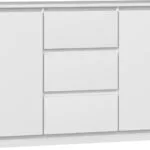Μπουφές 2D3S Ξύλινος με Συρτάρια Λευκός 120x40x97cm