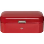 Wesco Ψωμιέρα με Καπάκι Μεταλλική Κόκκινη 17x22x42cm 112760