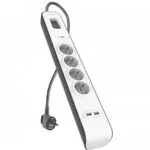 Belkin Πολύπριζο Aσφαλείας 4 Θέσεων με Καλώδιο 2m BSV401vf2M-V2
