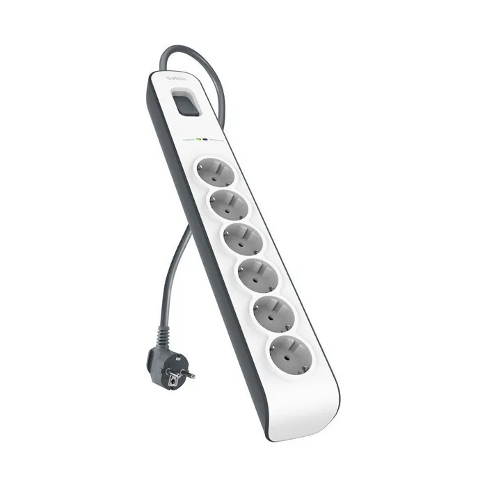 Belkin Πολύπριζο Aσφαλείας 6 Θέσεων με Καλώδιο 2m BSV603vf2M-V2 - Image 1
