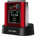 Bea-fon Fold 10 Single SIM Κινητό με Κουμπιά Κόκκινο