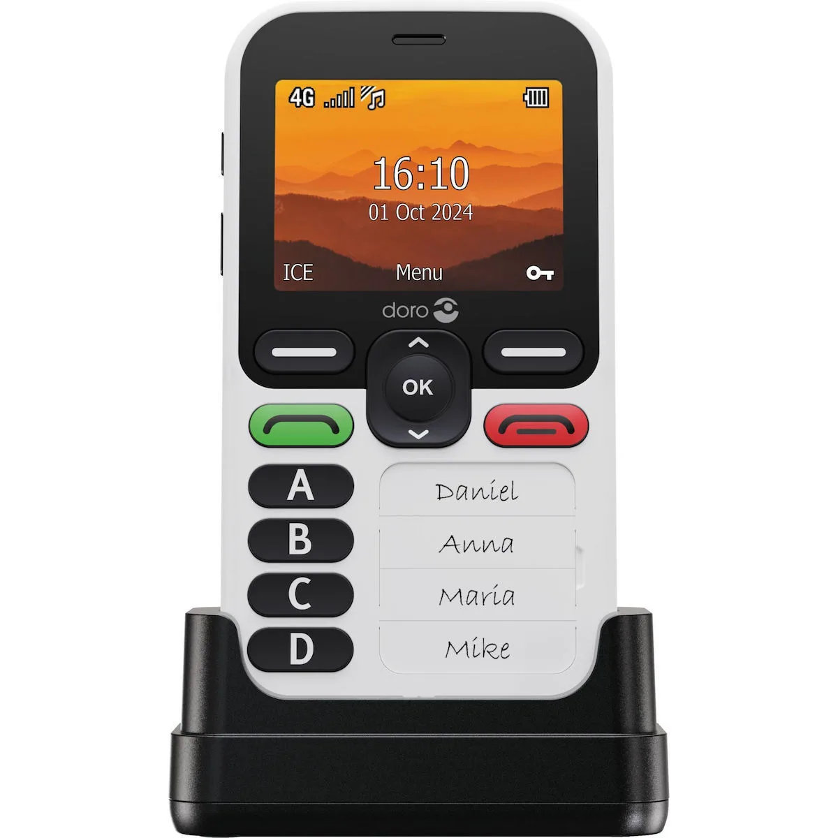 Doro Leva X10 Single SIM Κινητό με Μεγάλα Κουμπιά Λευκό - Image 1