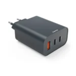 HAMA Φορτιστής Χωρίς Καλώδιο με Θύρα USB-A και 2 Θύρες USB-C 65W Power Delivery Γκρι (00086445)